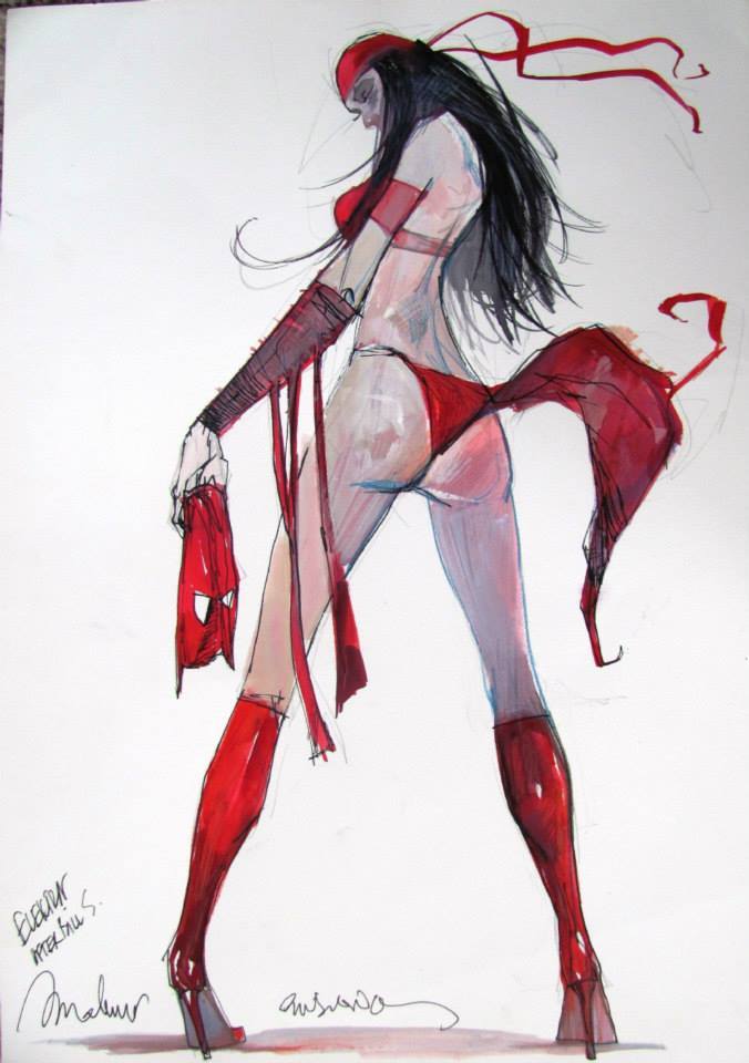 xombiedirge:  Elektra by Alex Maleev