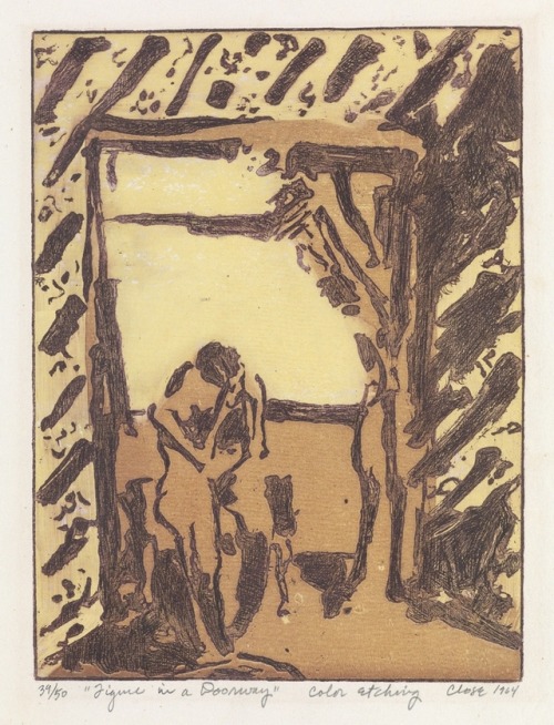 Figure in a Doorway , 1964Chuck Close