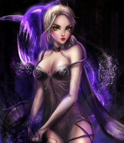 fantasy-scifi:  :: Dark Elsa and Olaf ::by