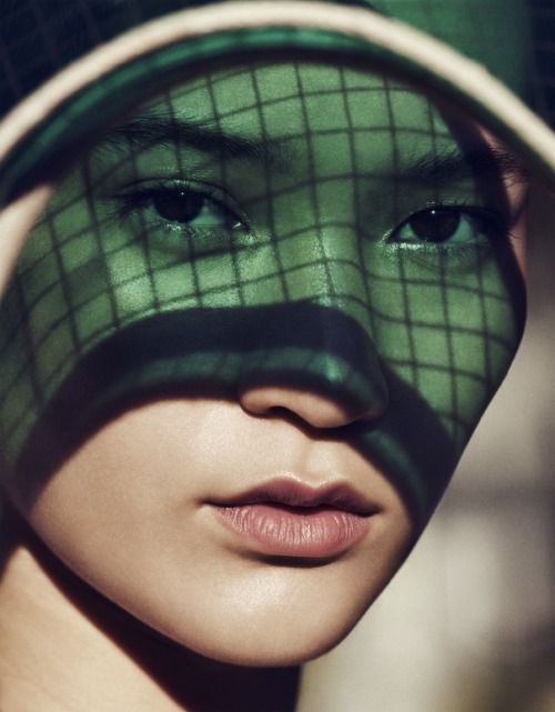 balenciwanga:  Mona Matsuoka in Vogue China January 2015 photographed by Julia Noni 