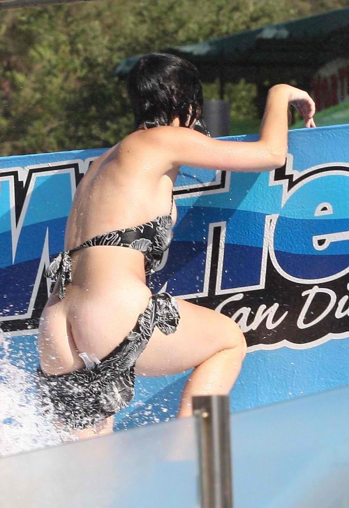 ratemycelebrity: Katy Perry loses bikini bottoms at water park
