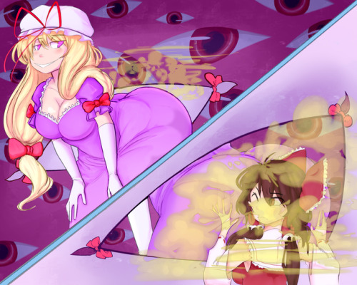 carafalsa - Touhou Toots - Yukari and Reimu, order up!!Man,...