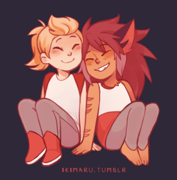 ikimaru:some more Catra & Adora as kids