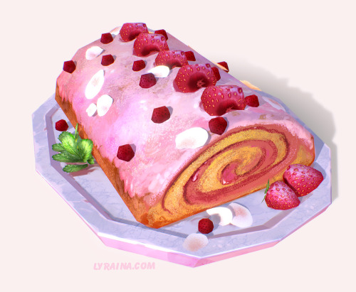 lyraina:A few days ago, my sibling made an excellent strawberry egg roll cake. Seeing how that one v