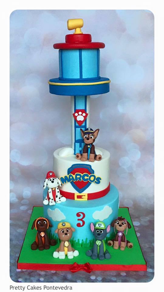 Pretty Cakes Pontevedra — #Tarta Patrulla Canina #Paw Patrol Cake , #Tartas