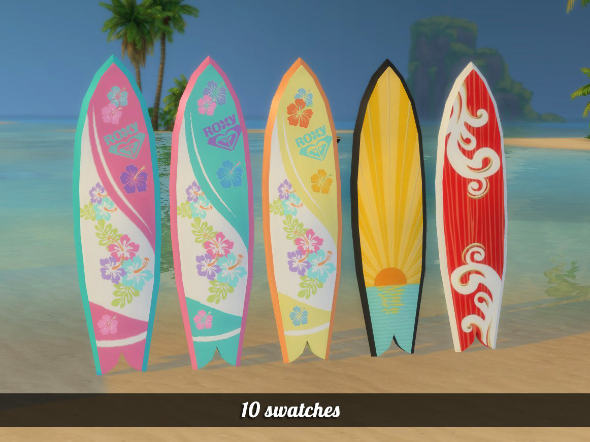 Talias Witchy Sims 4 Cc — Chicklets Surfboard Recolors Original By