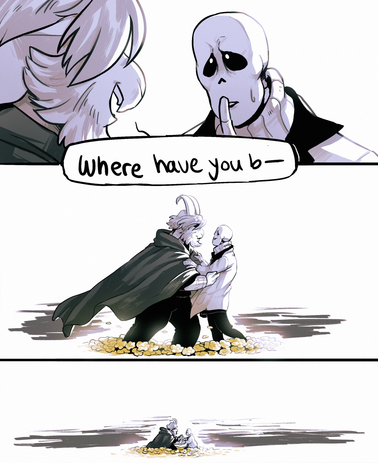 nostalgia-phantom:  moofrog:I had the idea that Gaster can try to communicate through