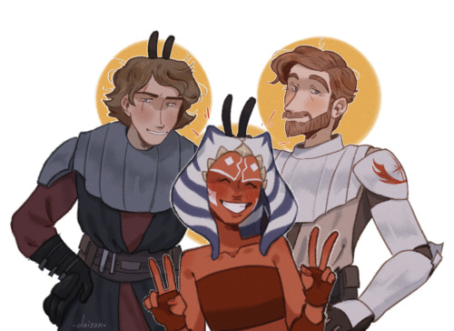 daisanfar:sometimes a nice jedi family is you, your elder brother and your dad