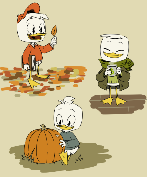 kailimossmallow: May I offer you some baby ducks and fall comfort in these trying times?