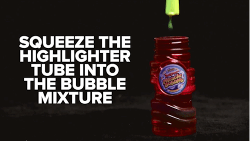 How To Make Glowing Bubbles