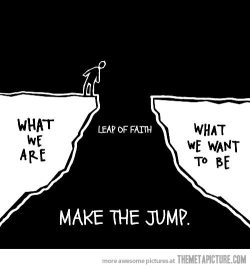 Post only if you vow to make that jump