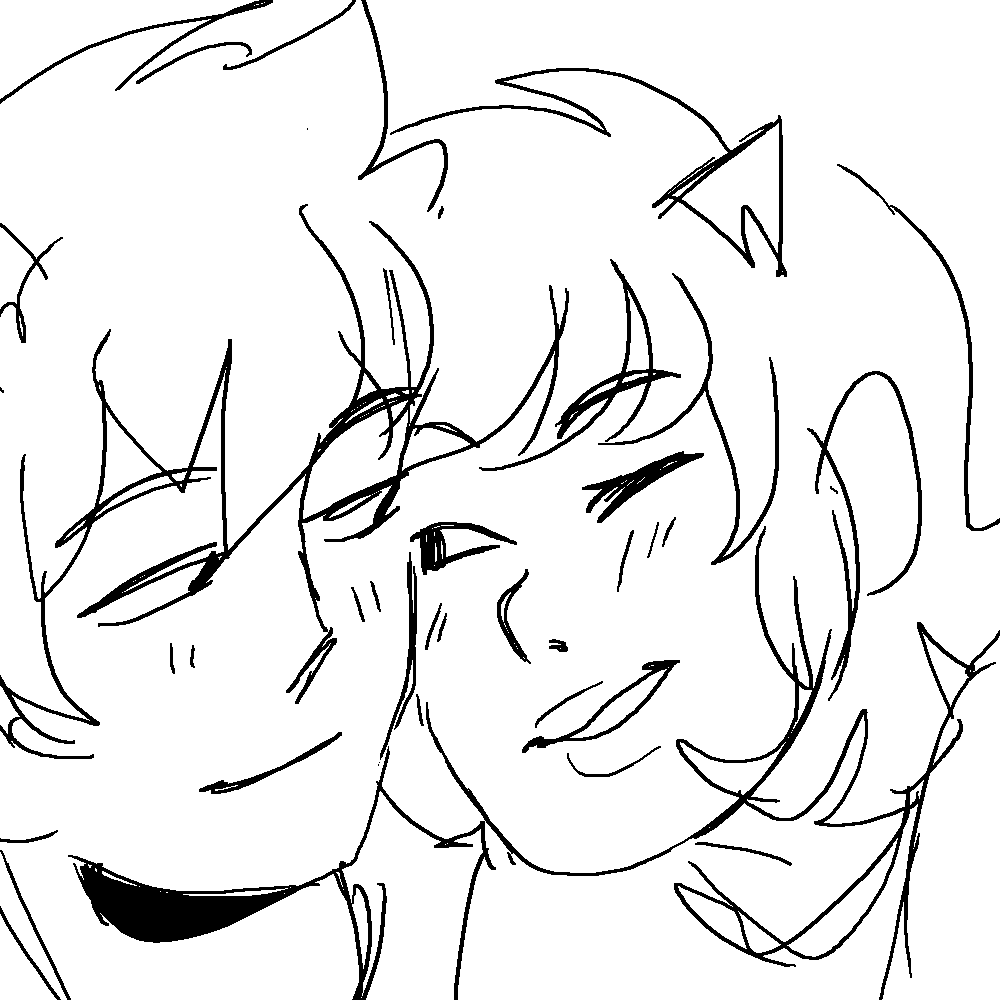 i drew this while kira sang to me tonight you belong 2 me UOU