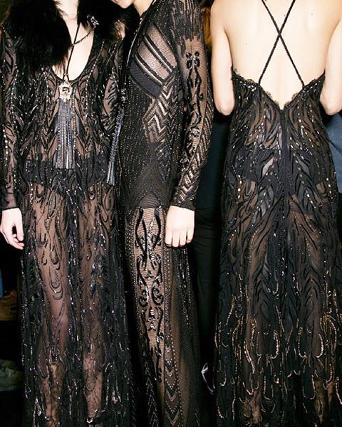 Trio Goals ✔️| #stylecongirl #stylecon #inspiration #dress #fashion #black #lace #gown