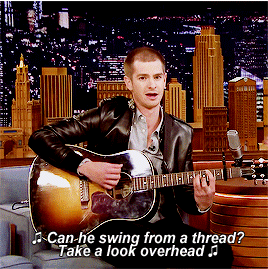 Andrew Garfield Plays “The Spider-Man” Theme 
