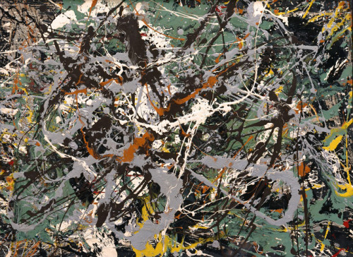 guggenheim-arts: Untitled (Green Silver) by Jackson Pollock, 1946, Guggenheim MuseumSolomon R. Gugge