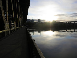 prestonrittenhouse:  Bridge Day on Flickr.Portland. Seafood. Bridges. Dawns