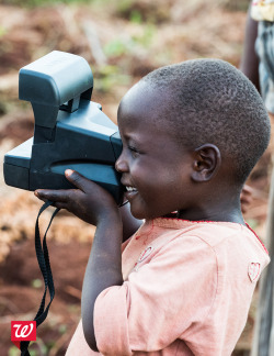 walgreens:  Mutesi lights up the neighborhood with her smile. Because she takes Vitamin A supplements, you can see the world through her eyes.