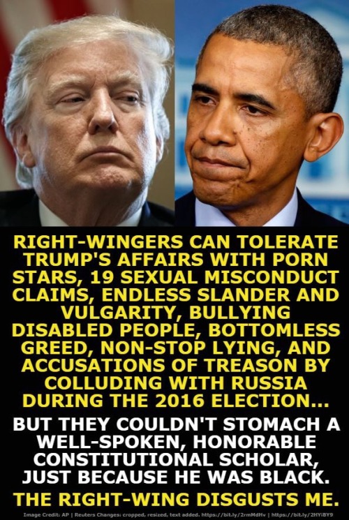 liberalsarecool:  The Right Wing has no heart, no brain, no soul, no morals, no ethics. Their tribe only knows skin tone.