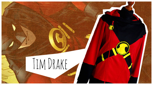 nekoama:  thecrimsonbird:  our whole batfamily inspired hoodie series is back in store and you can get any of these for the next three weeks! :D  nightwing | batgirl (babs) | red hood | red robin | batgirl (cass) | batgirl (steph) | robin    Why must