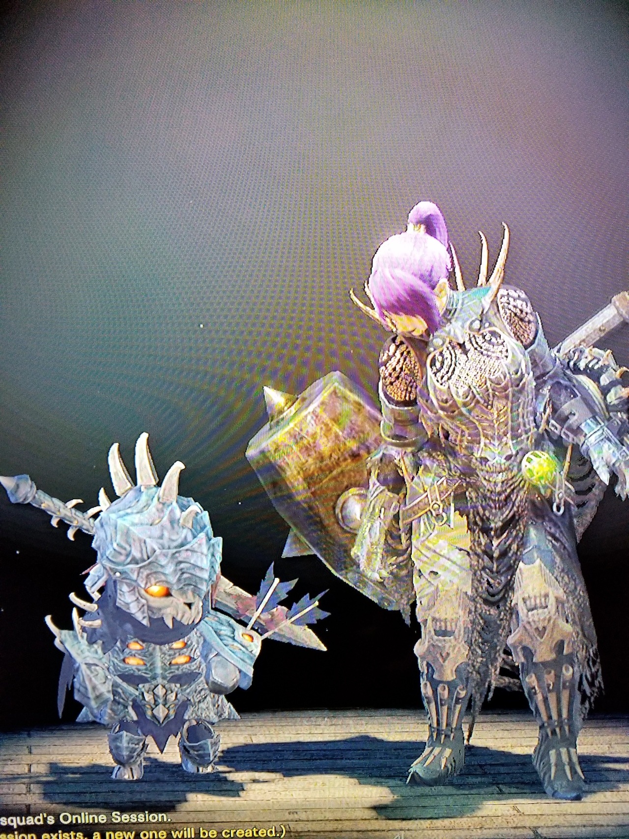 Before I got lucky and improved my weapon and decorations