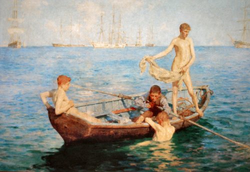 August Blue, Henry Scott Tuke, 1893 Homoerotica