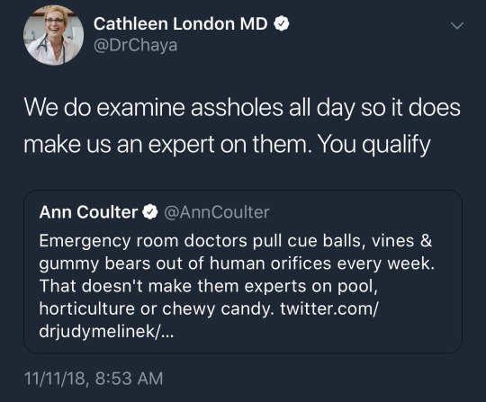 note-a-bear:  whenyougetrightdowntoit:  futureblackwakandan: brbjellyfishing:   fuck it up Cathleen!!!!!!!    Roasted the shit out of her   Good Lord…  Anne coulter, queen of Ls