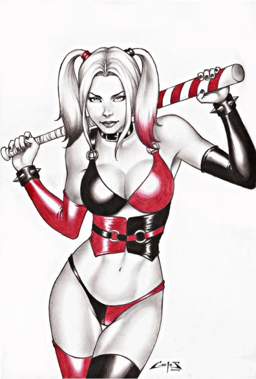 harleyquins:Harley Quinn by Carlos Augusto 