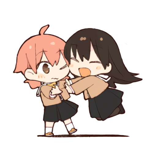  ꕥ CHIBI GIRLS # 2 ꕥ ▷ Bloom Into You ◦ LINE stickers 