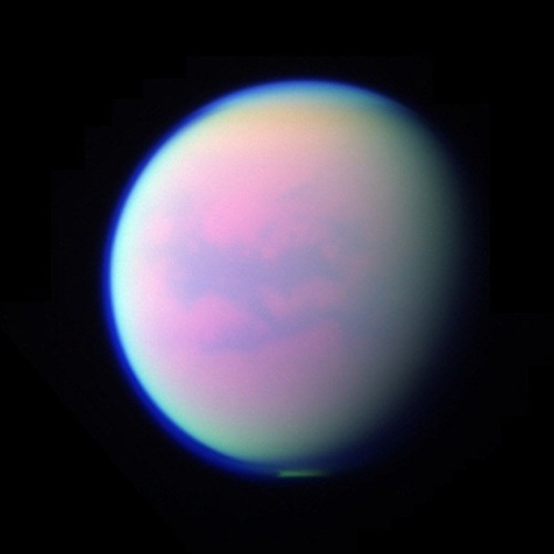 ikenbot:  Titan Under Varying Filters RGB color, RGB false color, Infrared, Blue & Ultraviolet Light highlighting geological & atmospheric properties like Titan’s vast dune desert, in Belet (also known as the ‘sand sea’). Or its methane