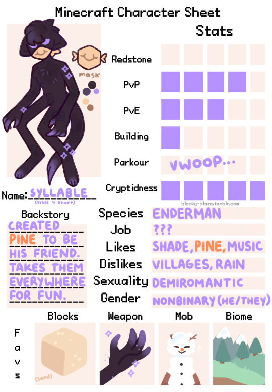 Minesona Ref Sheet Explore Tumblr Posts And Blogs Tumpik