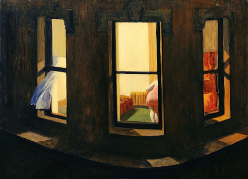 lesbianheistmovie:Rear Window (1954) + Edward Hopper