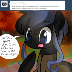 asktheconsoleponies:   Eeee, New friend!