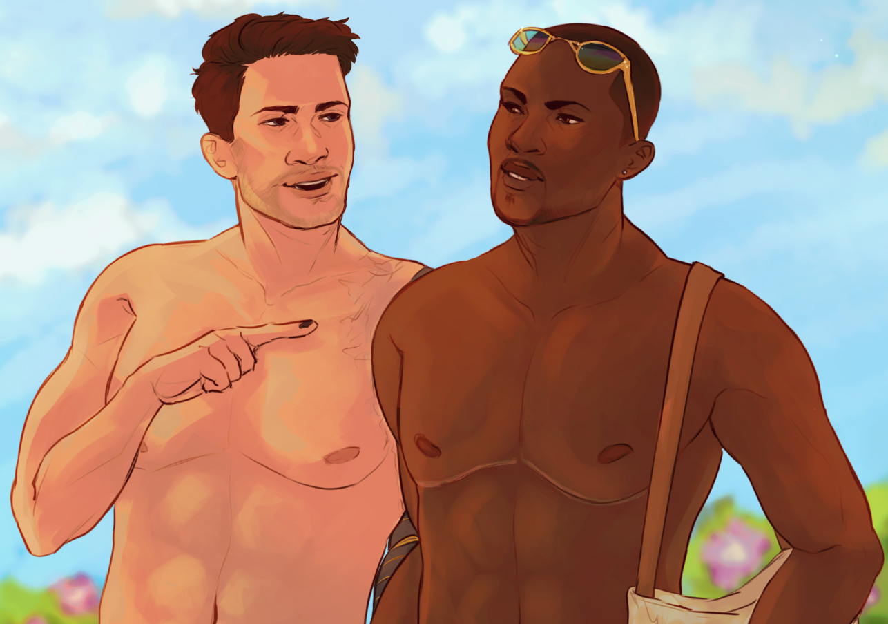 michsmeesh:“You know, back in the day, I used to be a great swimmer - I bet I’m better than you even after all these years.”“Sure thing, Buck.”ajwdhjakwd this took so long but i’m very happy with how it turned out i