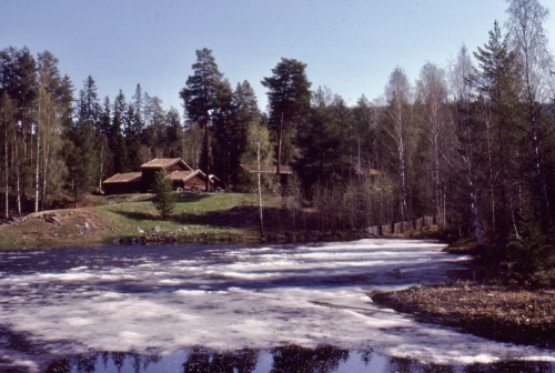 Maihaugen om våren, Lillehammer, Innlandet, 1981.