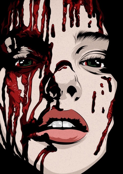 tubby81873:  Carrie // Remake by craniodsgnVector Illustration. Alternative Movie Poster.