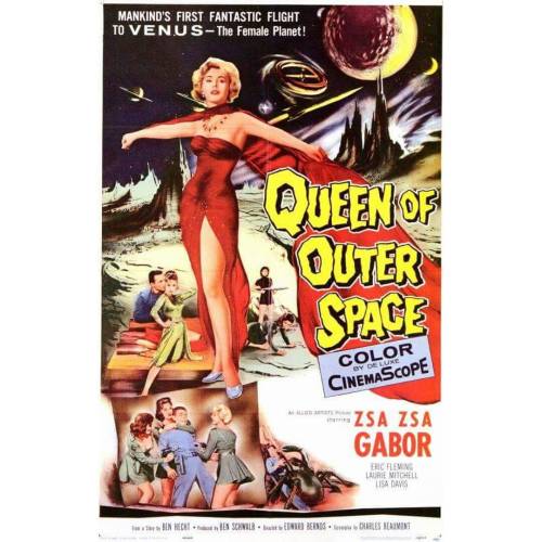 Zsa Zsa Gabor wears Thomas Pierce in Queen Of Outer Space (1958) #zsazsagabor #queenofouterspace #th