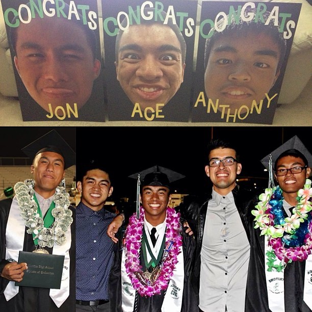 Congratulations to the bros for graduating! I wish yall the best of luck at UCSB,