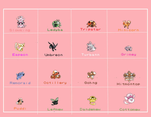 corsolanite:If anyone wanted to know the names of the Pokemon in the beta, here’s a simple infograph