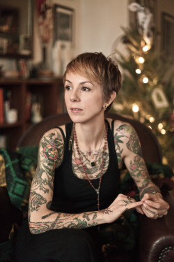 ourendlessdays:  storyboard:  The Creators of NYC: Tattoo Artist Virginia Elwood Josh Wool spent a decade as an executive chef, opening restaurants across the south. But all that changed in 2010, when the carpal tunnel in his hands meant he could no longe