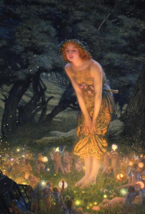 monalisaphoenixmoon:Midsummer Eve by Edward Robert HughesOne of my favorite paintings. My mom’s 16th