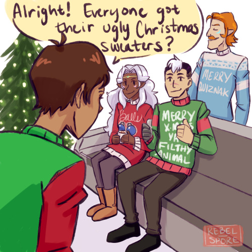 rebel-spore: Merry Christmas everyone! Here’s my gift to the voltron fandom! 