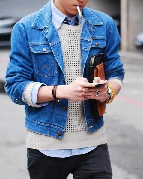 menstyle1:  Men in sweater.  FOLLOW for more pictures. Follow us also on: - Facebook: CLICK HERE - Instagram: CLICK HERE