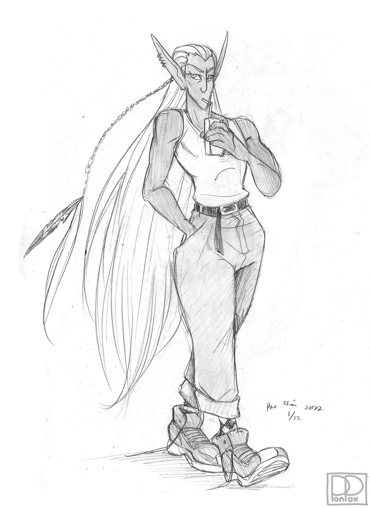 ponpox:It feels like forever since the last time I drew original characters. It felt