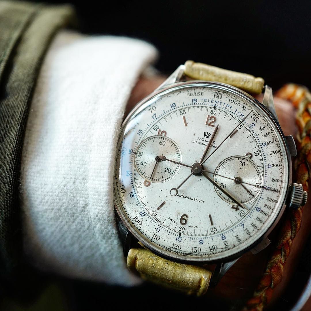womw:  A stunning ref 4113 @rolex from 1942 as part of the @phillipswatches START•STOP•RESET