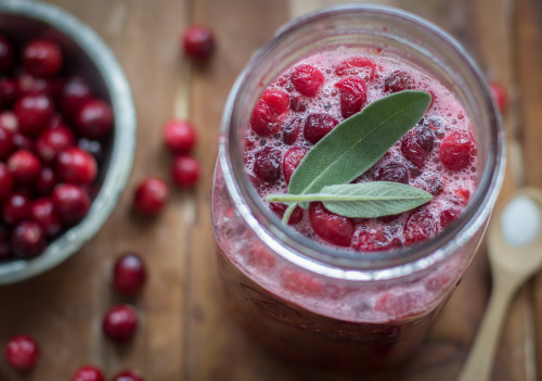 jerryjamesstone:  Cranberry & Sage Drinking Vinegar http://cookingstoned.tv/recipe/cranberry-sage-shrub-drinking-vinegar/ 