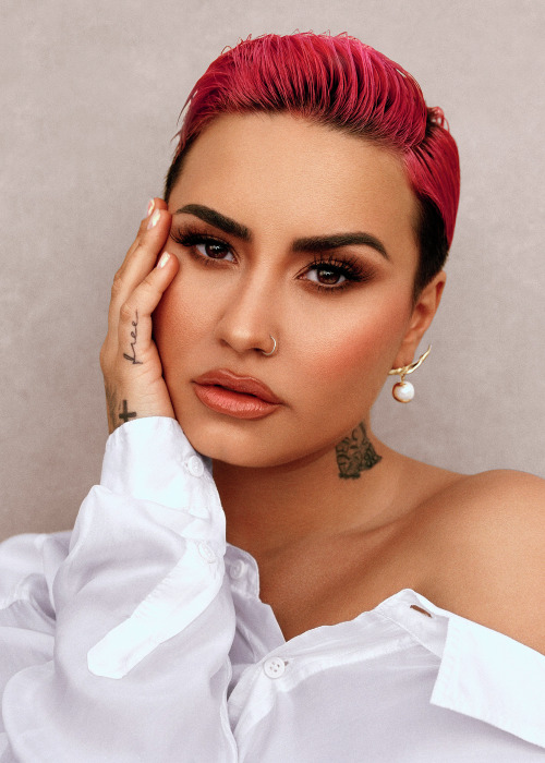 Thequeensofbeauty:demi Lovato By Amanda Charchian For Glamour Magazine, March 2021.