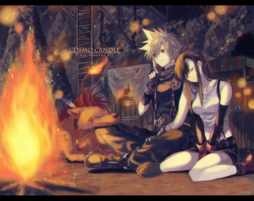 hmyyy:眠りの森も切なくて好きです Red XIII, Cloud + Tifa (FFVII) | hmyyy 