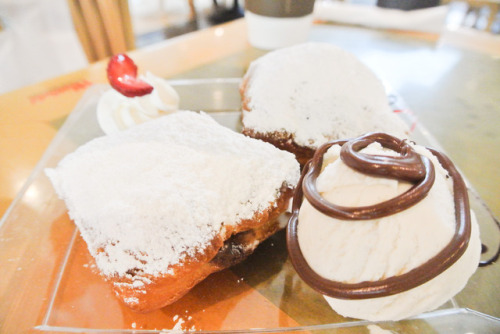 nutella and custard beignets from confection