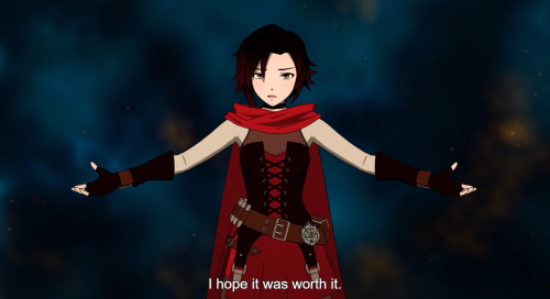 sapphic-yang:Ruby was a STONE COLD BADASS staring down death like this…