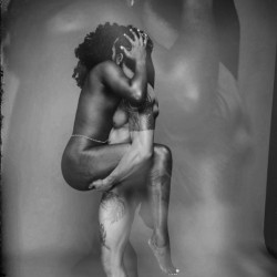 Afrothundrr:  Dopecaliqueen:  _____ Don’t Let Go. #Beauty #Blackart #Blackcouples